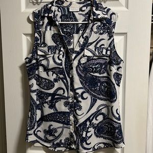 💥5 for $25💥 New York & Company Sleeveless Blouse (Large)